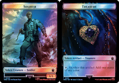 Soldier (0040) // Treasure (0061) Double-Sided Token - Surge Foil